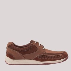 Men's Clarks Langton Lane Casual Shoes, Tan Nubuck. 261 57990